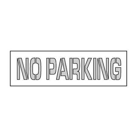National Marker Co 67 x 8 Parking Lot Stencil, No Parking PMS46